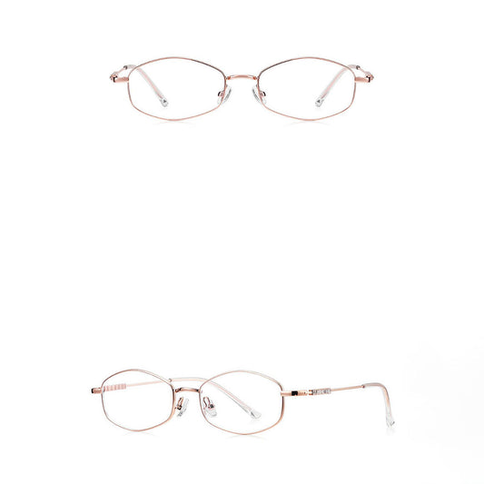 Techsuit LS501 Women's Computer Glasses, Anti-Blue Light, Rose Gold