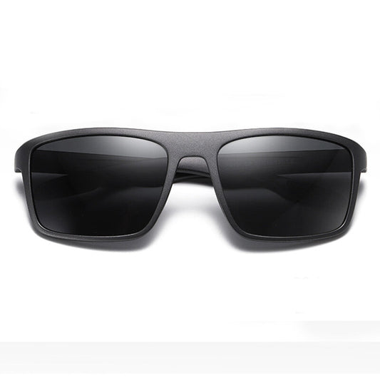 Men's Techsuit TR90 Sunglasses (MM101), Polarized, UV Protection, Matte Black Gray