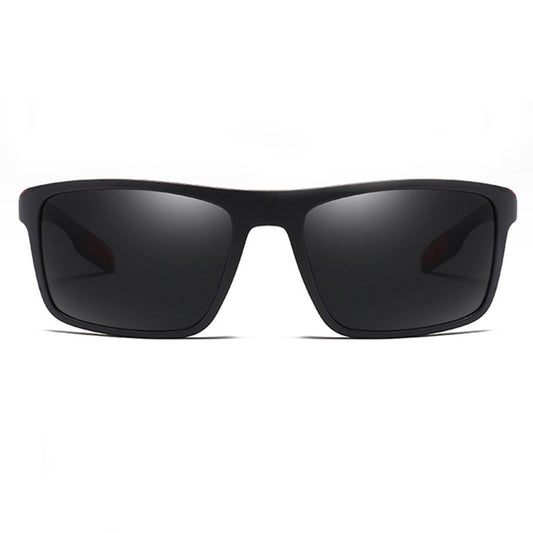 Men's Techsuit TR90 Sunglasses (MM101), Polarized, UV Protection, Matte Black Red