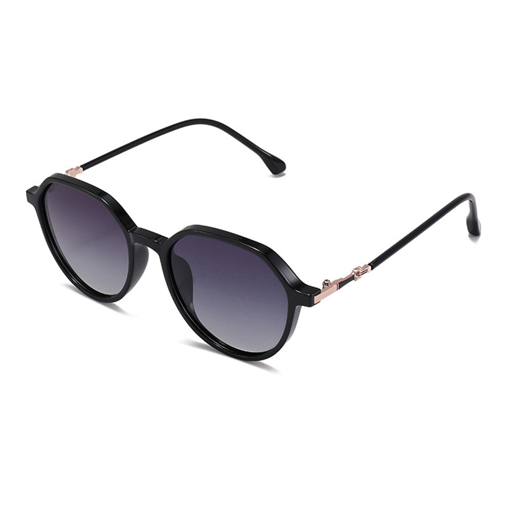 Techsuit 2203 Women's Sunglasses, Polarized, UV Protection, Black Gray