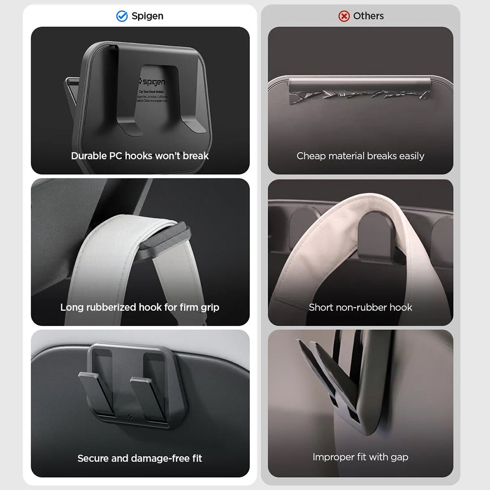 Spigen Car Organizer with rear seat mounting for Tesla Y / 3, Set of 2 pieces ACP11563