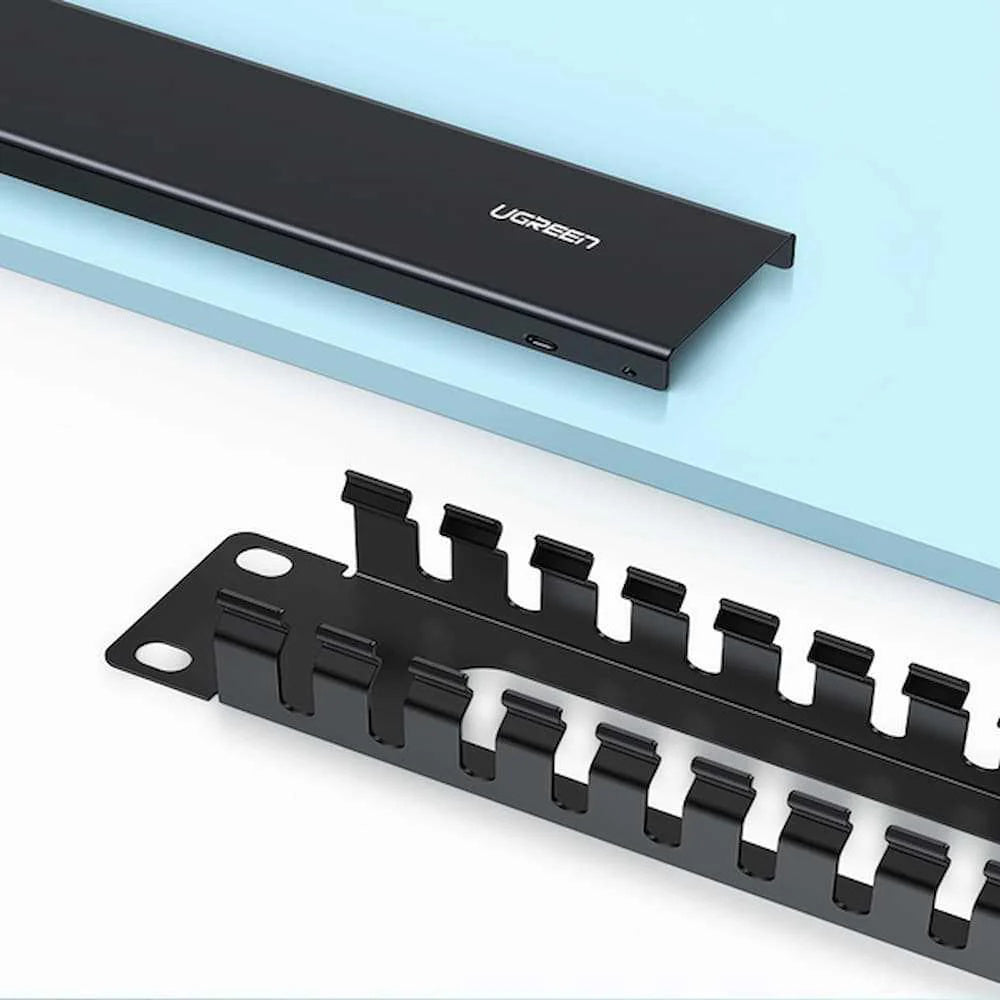 UGREEN NW128 Cable Organizer, 24 Holes, Black