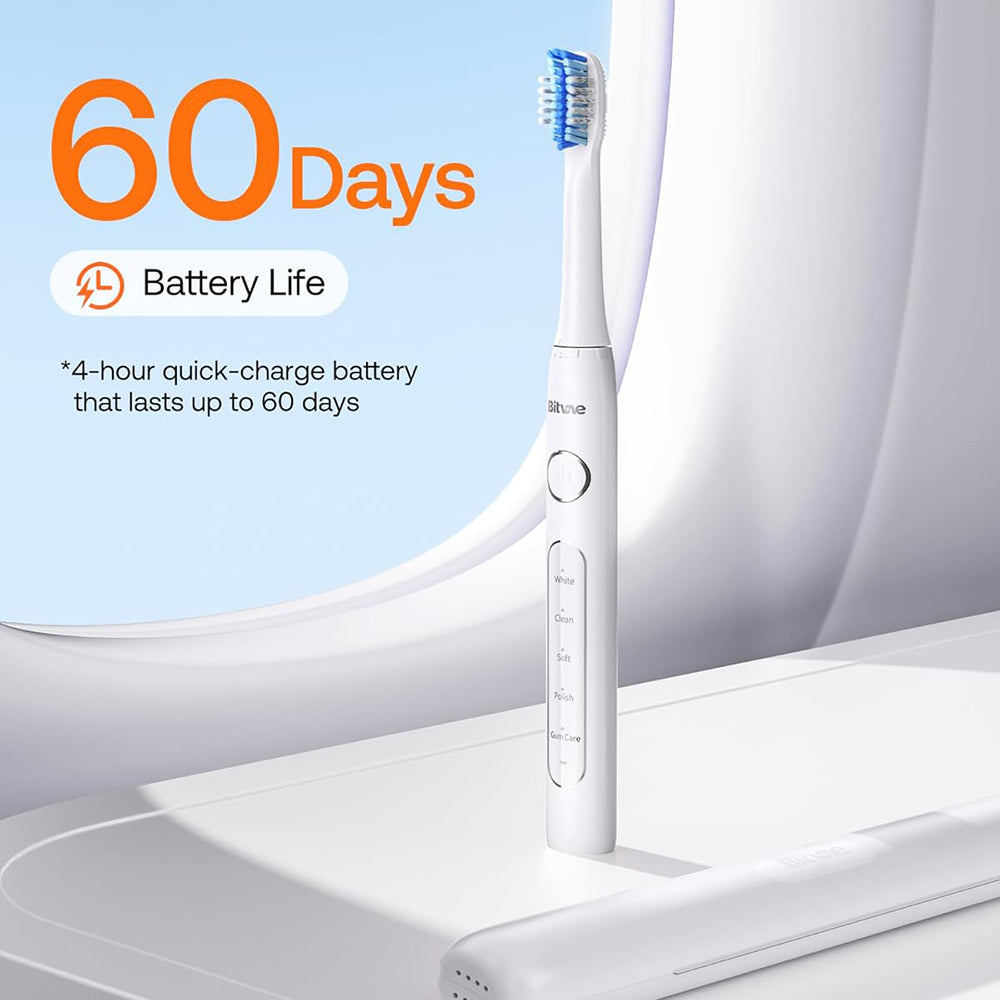 Bitvae D2 Electric Toothbrush, White