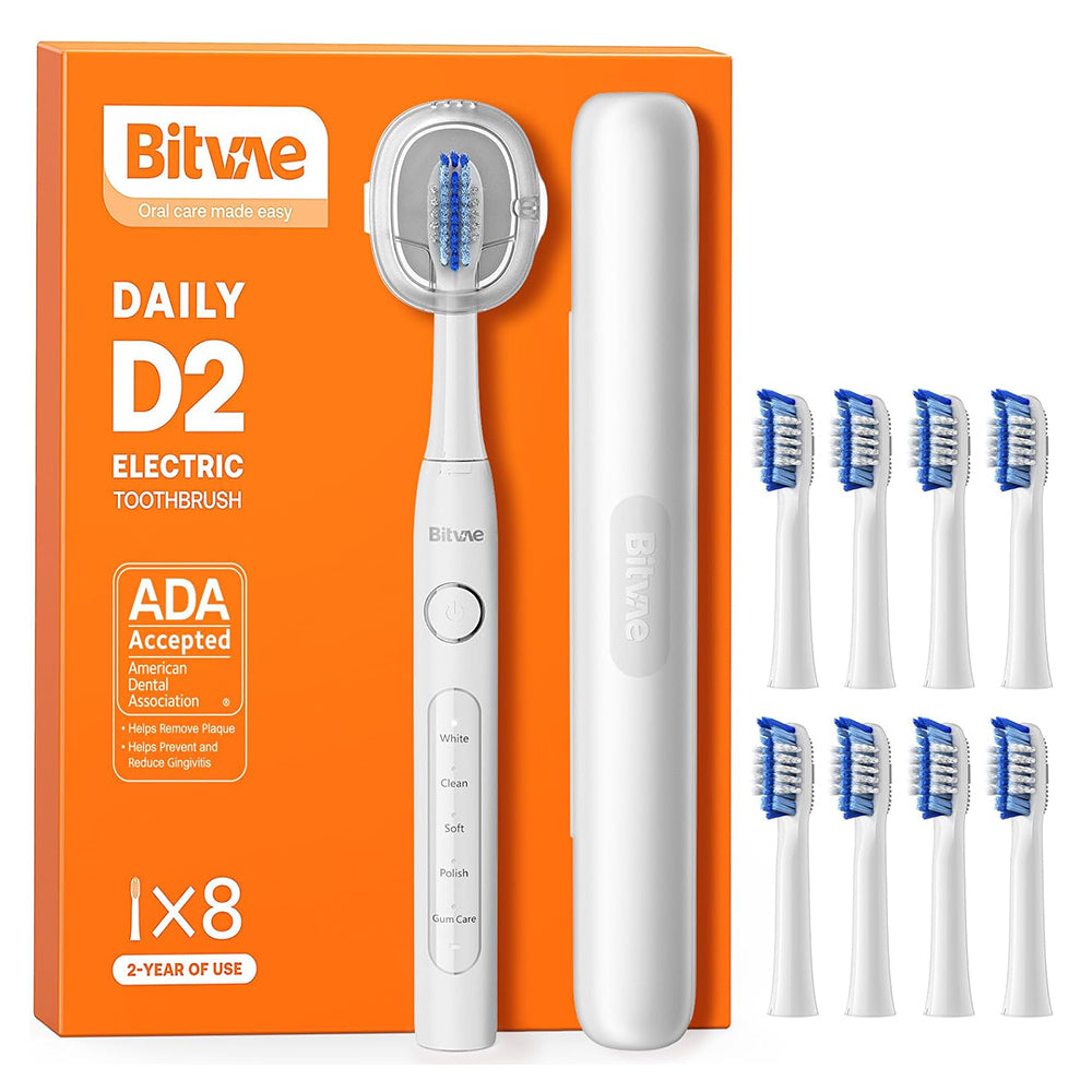 Bitvae D2 Electric Toothbrush, White