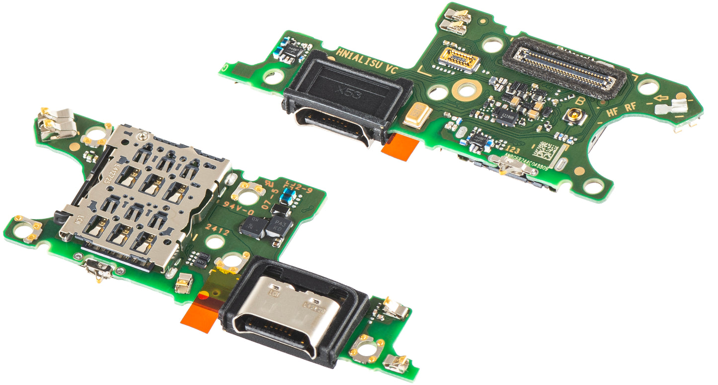 Charging Connector Board - Microphone - SIM Reader Module Honor Magic6 Lite, Service Pack 0235AHJH