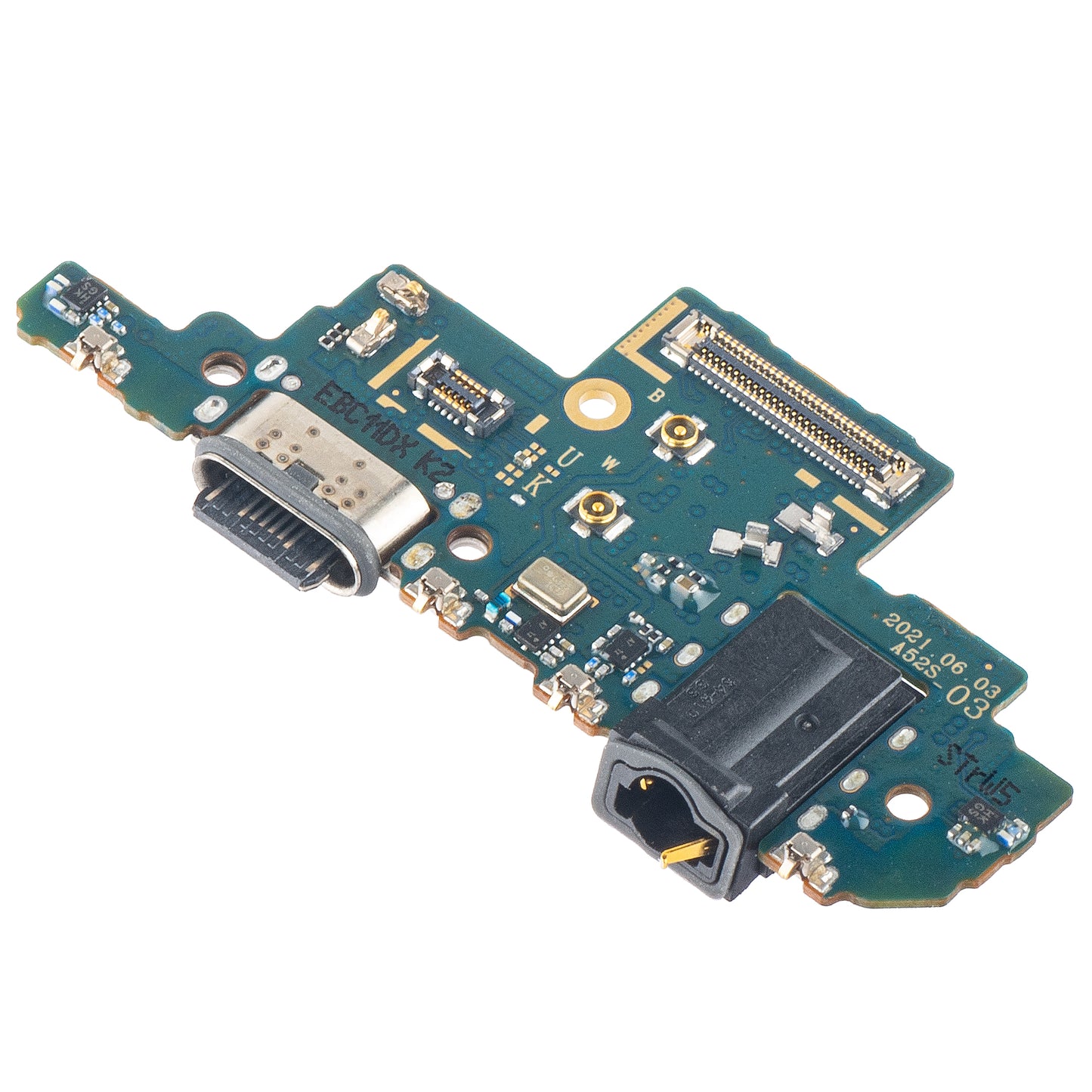 Charging Connector - Audio - Microphone Board for Samsung Galaxy A52s 5G A528, K2 Version Service Pack GH96-14860A