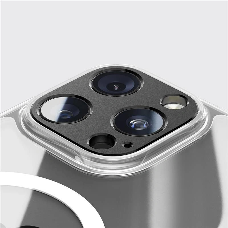 Tech-Protect Camalloy Fit+ Rear Camera Protection Frame for Apple iPhone 17 Pro Max, Aluminum, Black