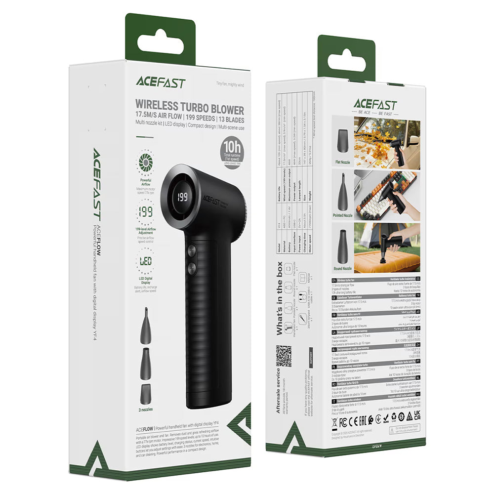 Acefast YF4 Air Blower, Black