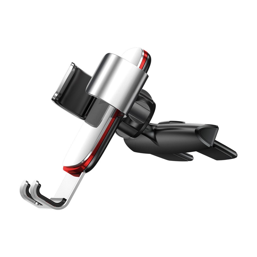 Baseus Metal Age Gravity Car Mount, Universal, Silver SUYL-J0S