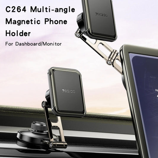 Yesido C264 Magnetic Car Holder, Universal, Black