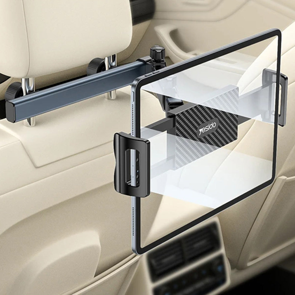 Yesido C294 Car Headrest Mount for Phone / Tablet, 4.7inch - 13inch, Black