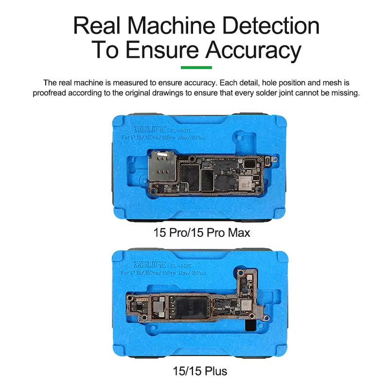 Reballing Work Stand Relife RL-601T for Apple iPhone X - 15 Series