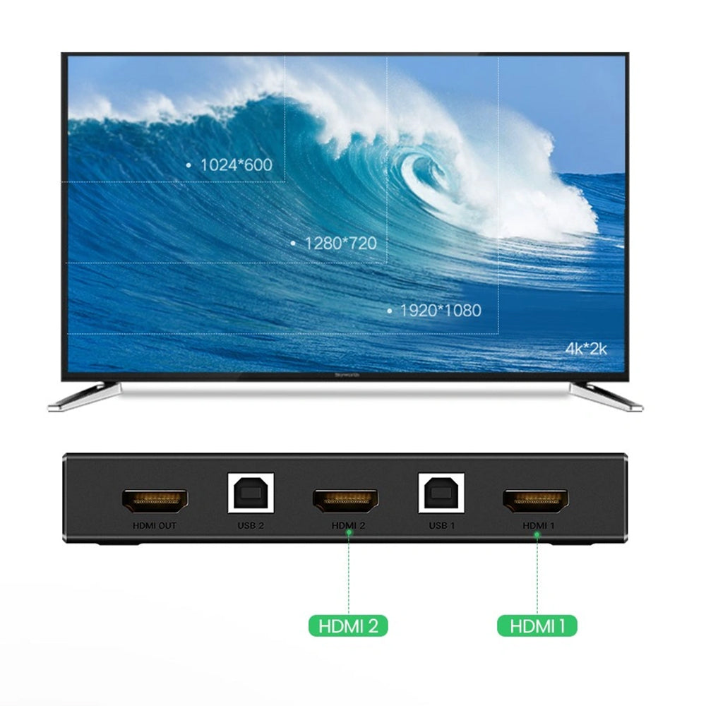 UGREEN CM200 HDMI Video Switch (50744), Black