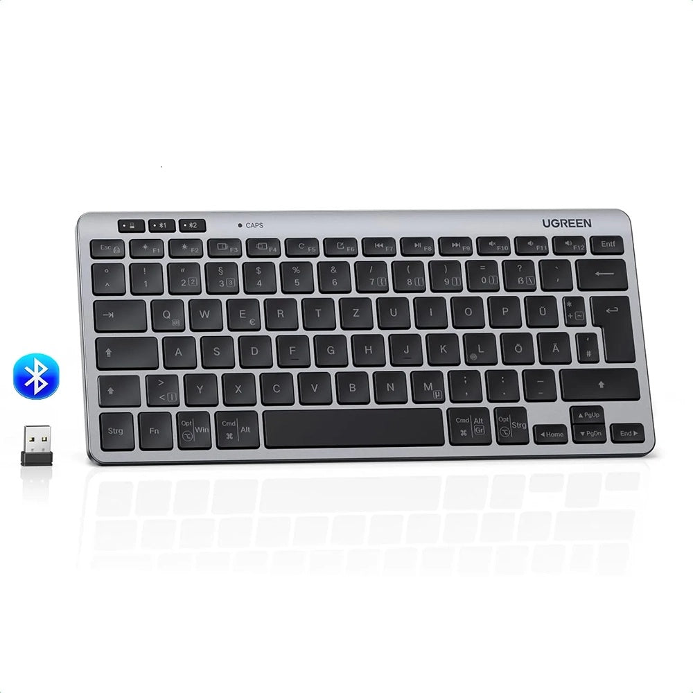 UGREEN 75049 Wireless Keyboard, BT / Wi-Fi, Black