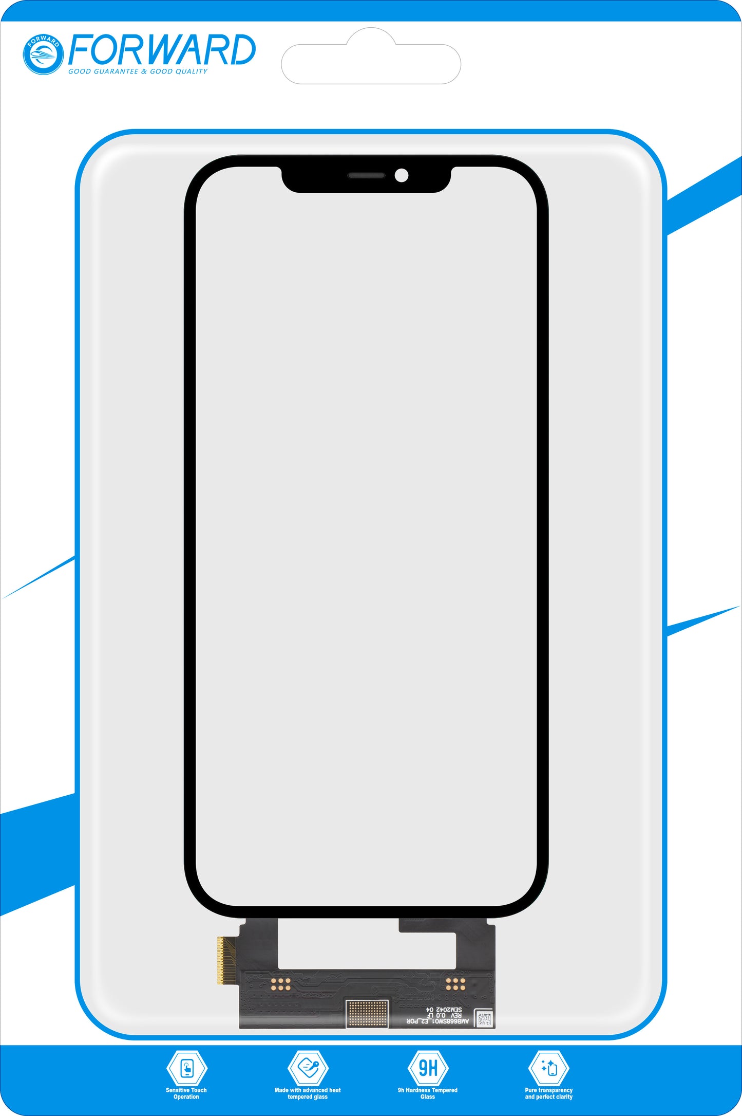 Touchscreen Forward Guard OCA for Apple iPhone 12 Pro Max, IC Version, Black