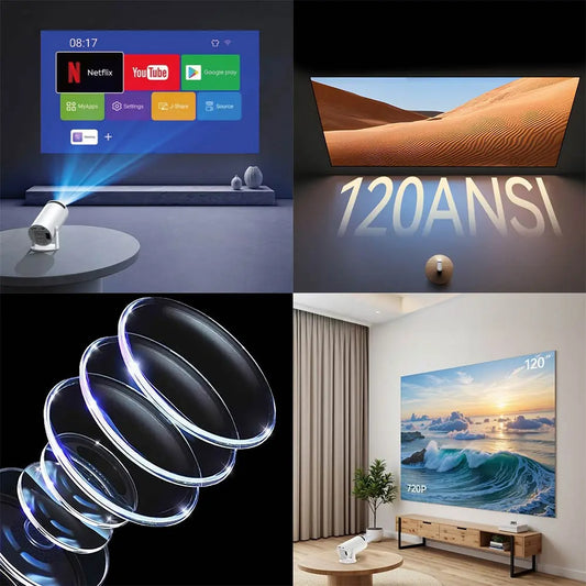 Yesido TV14 Projector, 720P, 120ANSI, White