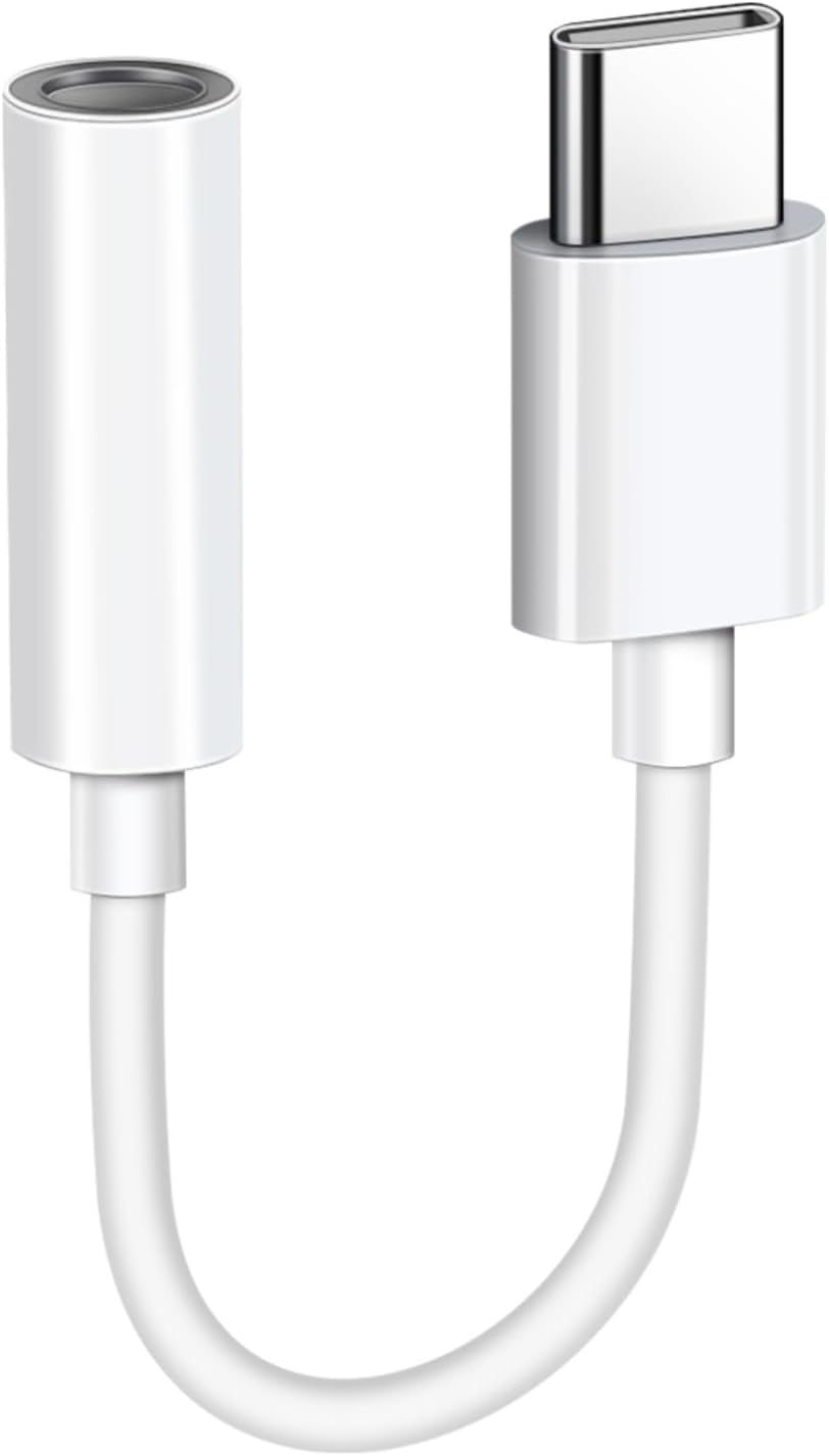 USB-C to 3.5mm Mobeen Audio Adapter by Samsung, White GP-TGU023AEAWW
