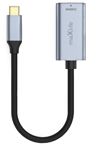 USB-C to HDMI Audio and Video Adapter MaXlife MXHC-01, Gray