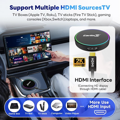 Carplay / Android Auto Wireless Adapter Carlinkit HD2CP Pro for Apple iPhone / Android Series