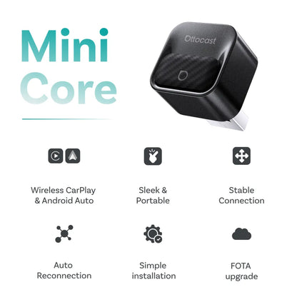 Wireless Carplay / Android Auto Adapter Ottocast Mini Pico Style B for Apple iPhone / Android Series CA525-T3