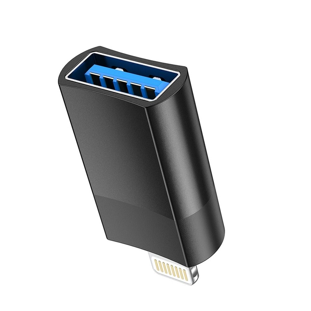 OTG Lightning to USB-A Adapter HOCO UA17, Black