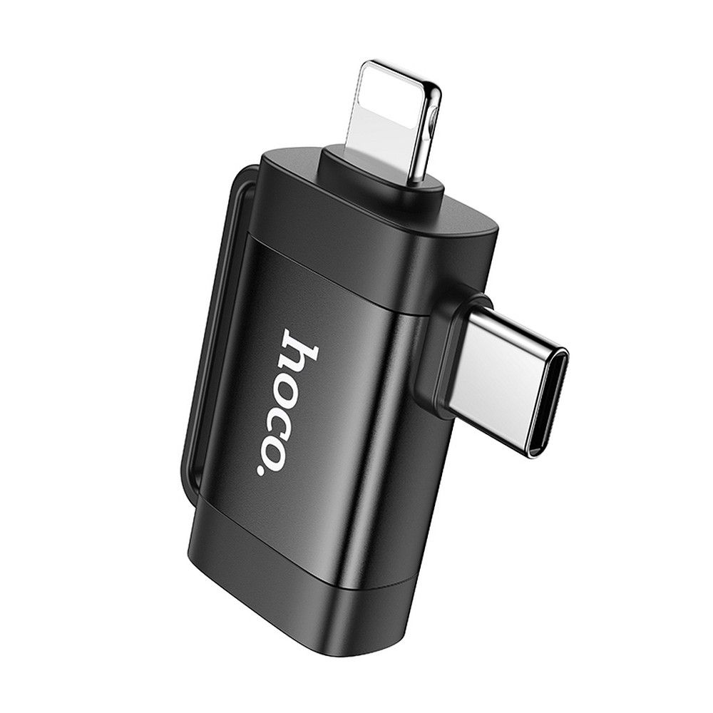 OTG Adapter USB-C / Lightning - USB-A HOCO UA31F, Black