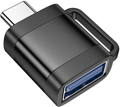 OTG USB-C to USB-A Adapter HOCO UA31C, Black