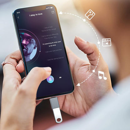 OTG USB-C to USB-A Adapter Techsuit A8 SlateVolt, Gray