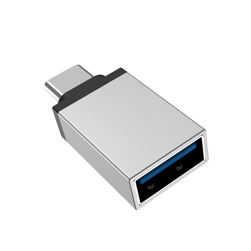OTG USB-A - USB-C Adapter Borofone BV3, Silver