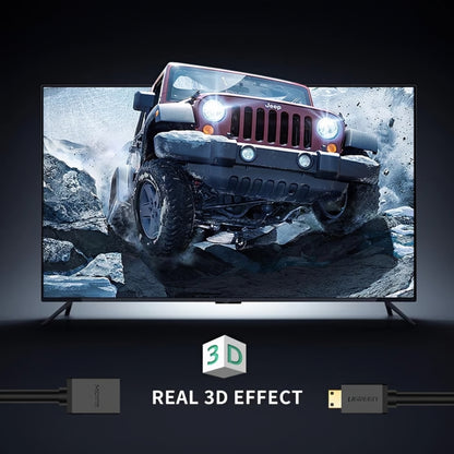 UGREEN 20137 Video Adapter, miniHDMI - HDMI, 4K, Black