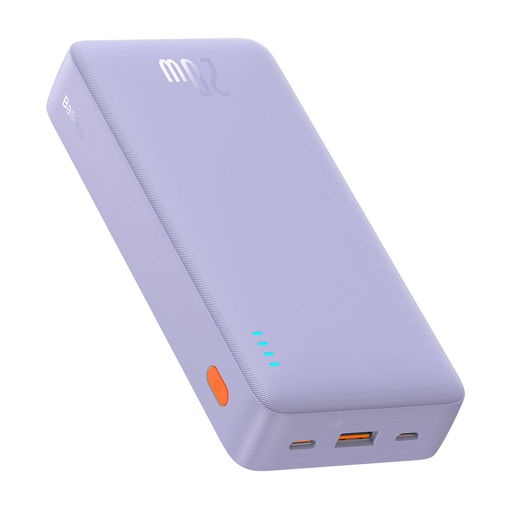 Baseus Airpow External Battery, 20000mAh, 20W, QC + PD, 1 x USB-A - 1 x USB-C, Purple P10022804513-00