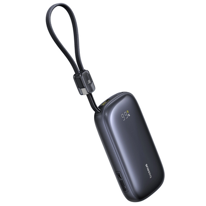Baseus EnerFill FC21 QPow 3 Ultra External Battery, 10000mAh, 22.5W, QC + PD, 1 x USB-A - 1 x USB-C, Black