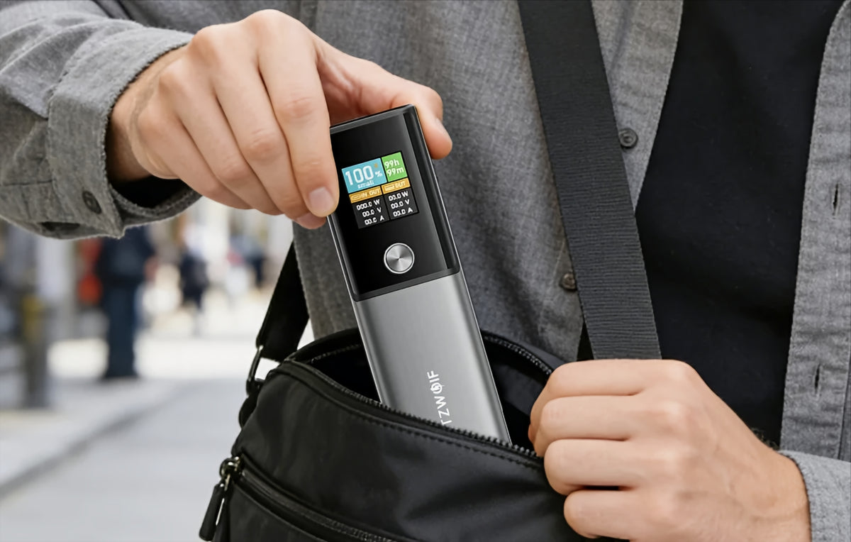 BlitzWolf BW-P23 External Battery, 14000mAh, 100W, QC + PD, 1 x USB-A - 1 x USB-C, Gray