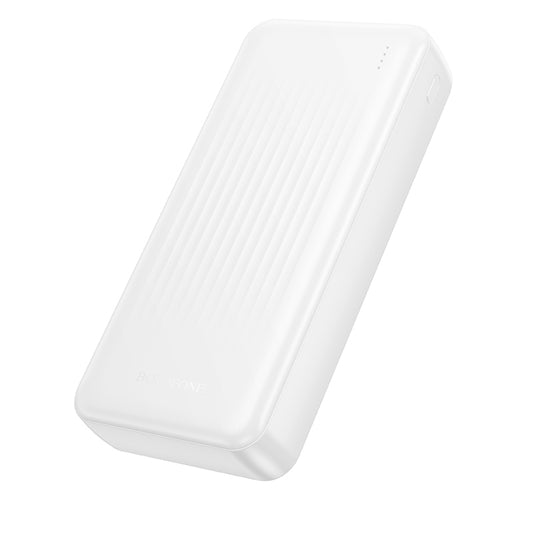 Borofone BJ80A Clever External Battery, 20000mAh, 22.5W, QC + PD, 1 x USB-C - 2 x USB-A, White