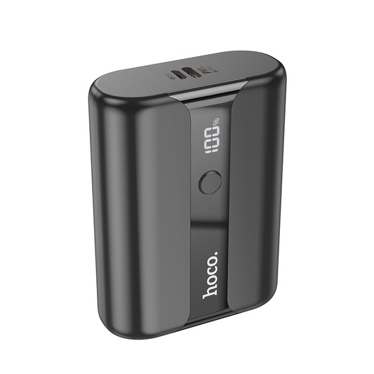 HOCO Q3 Pro External Battery, 10000mAh, 22.5W, QC + PD, 1 x USB-A - 1 x USB-C, Black
