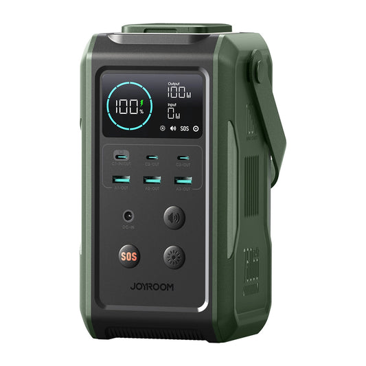 Joyroom JR-PBF10 External Battery, 75000mAh, 100W, QC + PD, 3 x USB-A - 3 x USB-C, Green