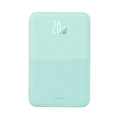 Baseus MagPro PPCXZ05 Wireless External Battery, 5000mAh, 20W, PD + FQI, 1 x QI - 1 x USB-C, Green P10064101333-00