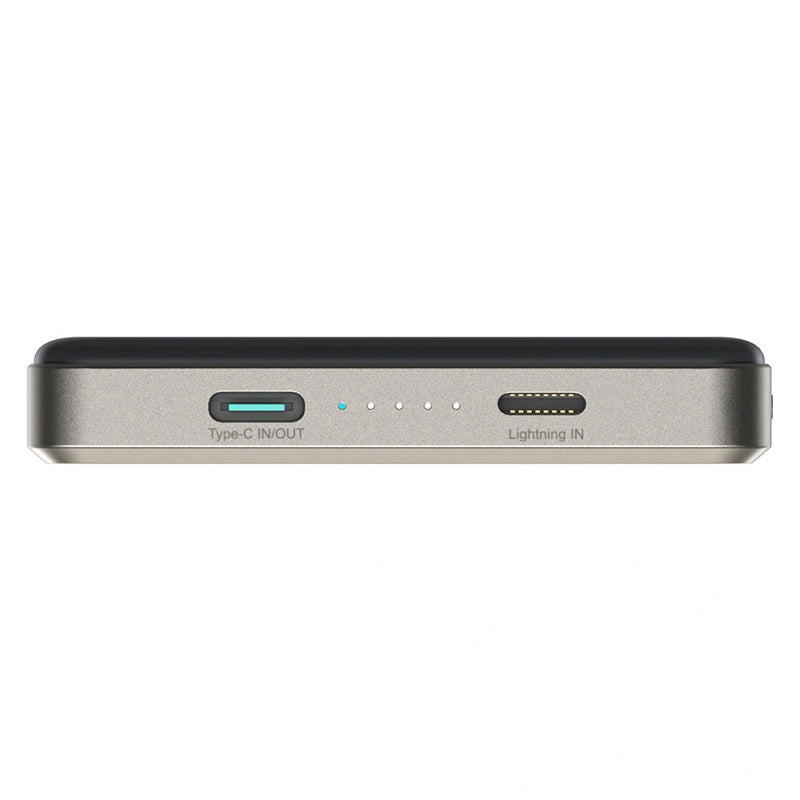 Joyroom JR-PBM08 Pro Wireless External Battery, 10000mAh, 22.5W, PD + FQI, 1 x QI - 2 x USB-C, Beige