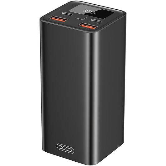 XO Design PB97 External Battery, 20000mAh, 65W, QC + PD, 2 x USB-A - 2 x USB-C, Black