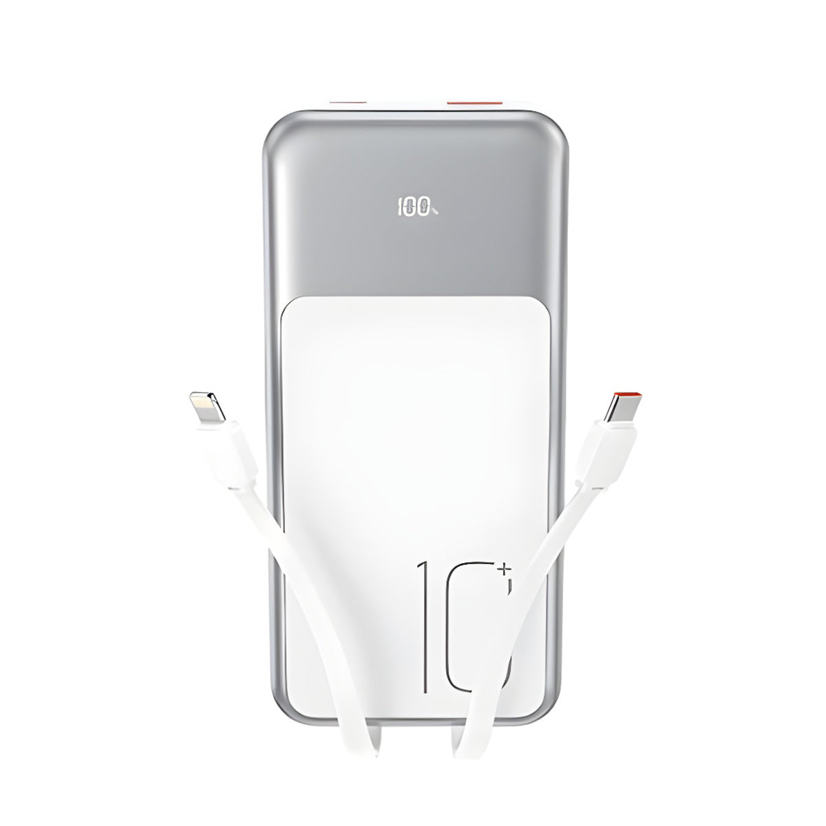 XO Design PR248 External Battery, 10000mAh, 22.5W, QC + PD, 1 x Lightning - 1 x USB-A - 2 x USB-C, White