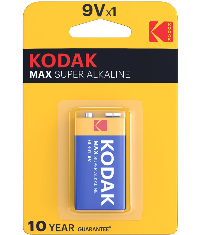 Kodak Max Alkaline Battery, 6LR61 (9V)