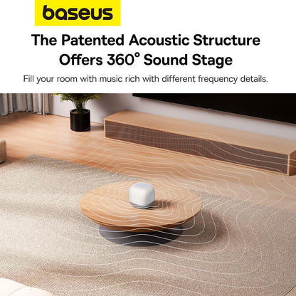 Baseus AeQur V2 White Bluetooth Speaker