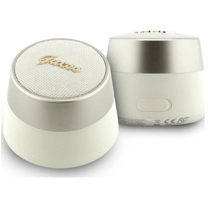Guess Script Metal Logo Portable Bluetooth Speaker, 5W, TWS, Gold