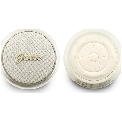 Guess Script Metal Logo Portable Bluetooth Speaker, 5W, TWS, Gold