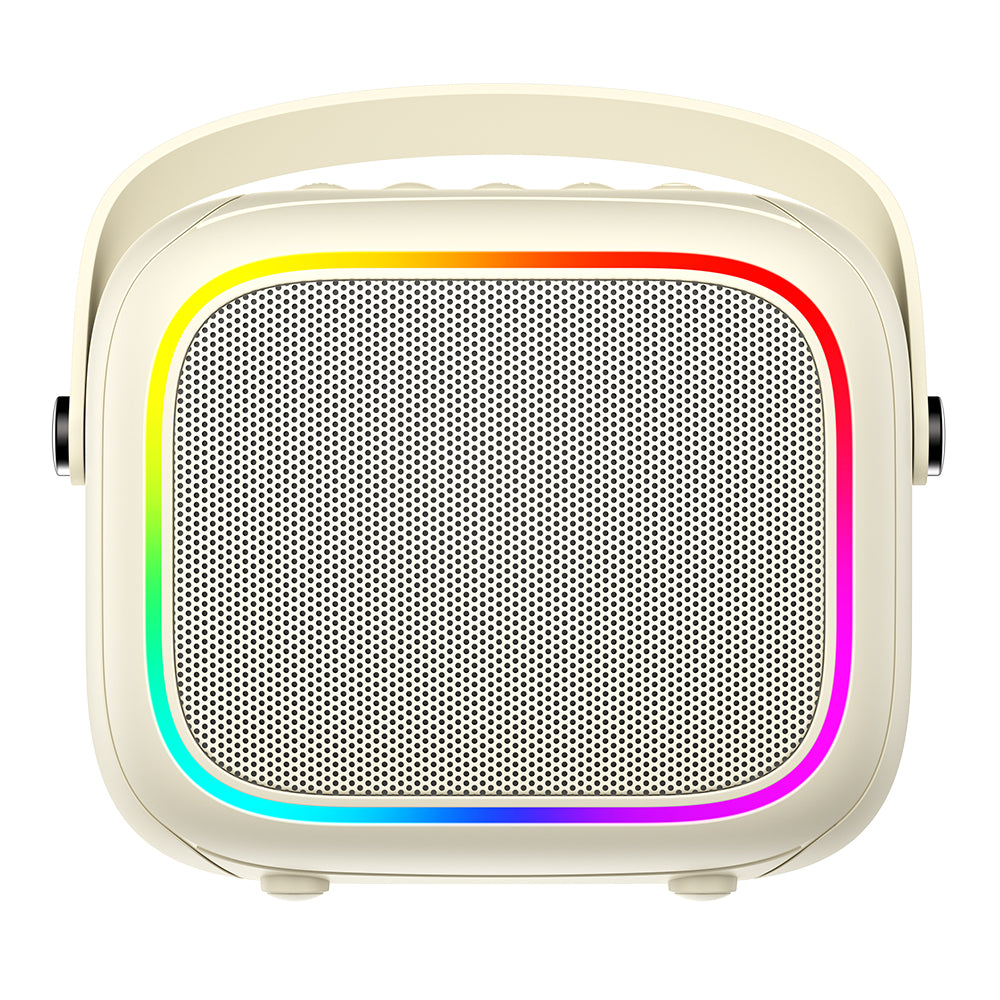 HAVIT SK818BT Portable Bluetooth Speaker Karaoke, 5W, RGB, Waterproof, Beige
