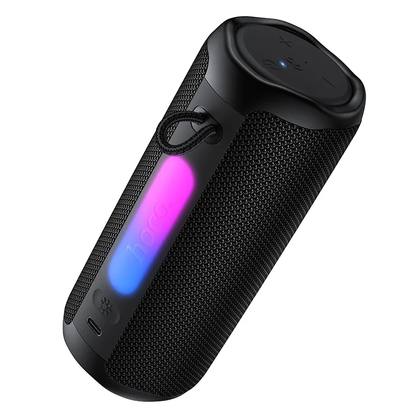 HOCO HC50 Portable Bluetooth Speaker, 8W, TWS, RGB, Waterproof, Black