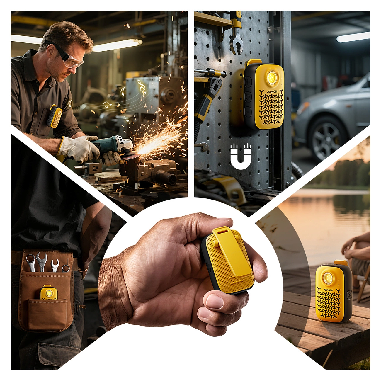 Joyroom Maya JR-MS03 Portable Bluetooth Speaker, 5W, Waterproof, Yellow
