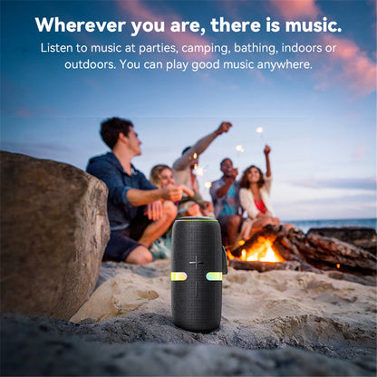 Yesido YSW22 Portable Bluetooth Speaker, 30W, RGB, Waterproof, Black