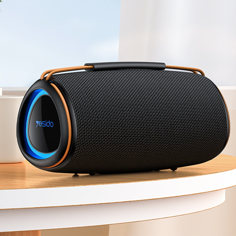 Yesido YSW38 Portable Bluetooth Speaker, 30W, TWS, RGB, Black