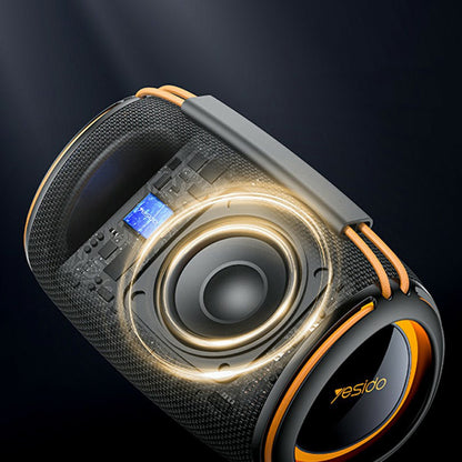 Yesido YSW39 Portable Bluetooth Speaker, 20W, TWS, RGB, Black